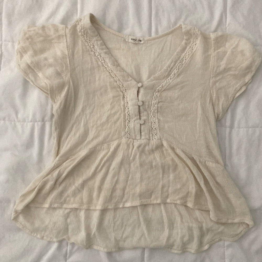Dainty white blouse